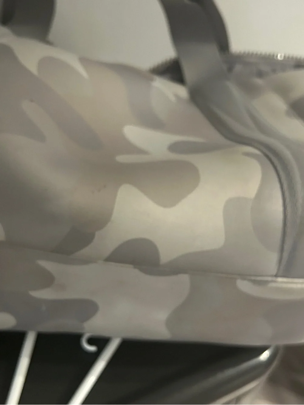Dagne Dover Camouflage Neoprene Tote in Taupe & Gray